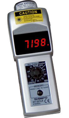 Digital  Tachometer "Shimpo" Model DT-207LR-S12